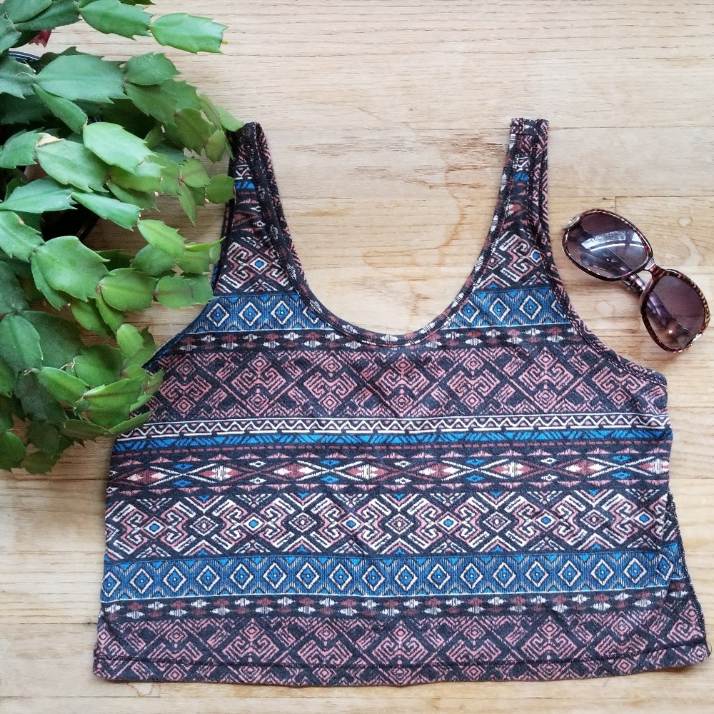 Patterned Crop Top